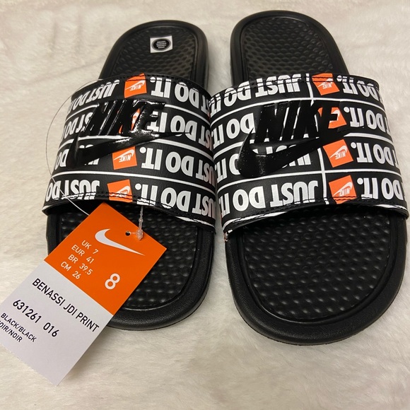 Nike Other - NWT! Nike men’s Benassi just do it print slides